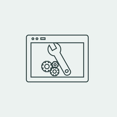 Internet_maintenance vector icon illustration sign