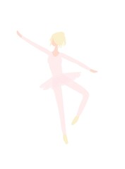 ballerina in pink tutu