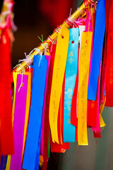 Colourful Prayers at Kek Lok Si Temple, Penang, Malaysia, Southeast Asia