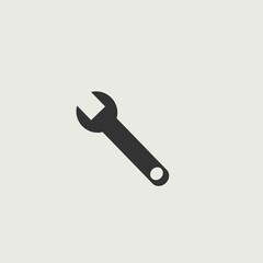 Wrench vector icon illustration sign