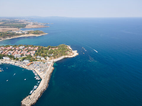 Aerial view of Town of Tsarevo,  Bulgaria