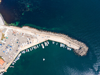 Aerial view of Town of Tsarevo,  Bulgaria