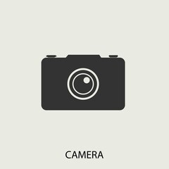 Camera vector icon illustration sign
