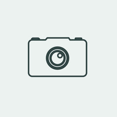 Camera vector icon illustration sign