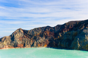 Naklejka premium Kawah Ijen Volcano, Java, Indonesia, Asia