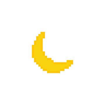  pixel art moon  icon vector 8 bit game 