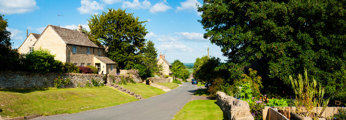 Fototapeta na wymiar Longborough, a typical village in The Cotswolds, Gloucestershire, England, United Kingdom, Europe