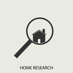 search home vector icon illustration sign