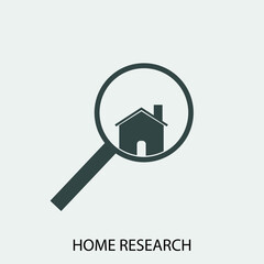 search home vector icon illustration sign
