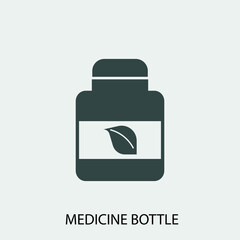 medicine  bottle  vector  icon illustration sign 