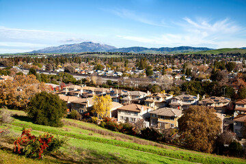 Fototapeta na wymiar Houses in Tri-Valley, California