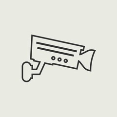 security camera vector icon illustration sign 