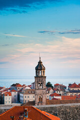 Fototapeta premium Photo of Dominican Monastery at sunset, Dubrovnik Old Town, Croatia