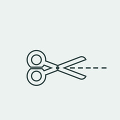 scissors vector icon illustration sign 
