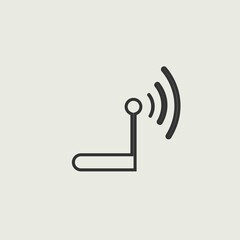 internet router vector icon illustration sign