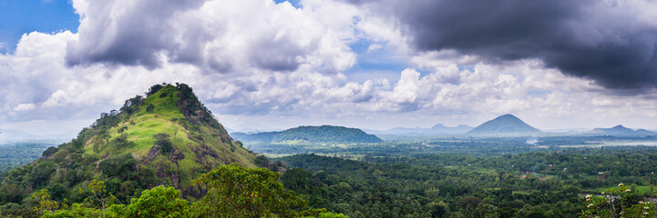 View from Dambulla Cave Temples, Dambulla, Central Province, Sri Lanka, Asia
