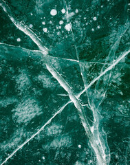 ice texture on a frozen lake