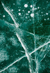 ice texture on a frozen lake