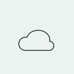 clouds vector icon illustration sign 