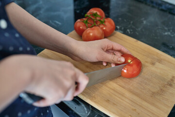 Cut tomatoes