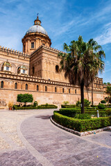 Fototapeta na wymiar Palermo Cathedral (Duomo di Palermo), Palermo Old Town, Sicily, Italy, Europe
