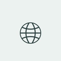 Fototapeta na wymiar Globe vector icon illustration sign 