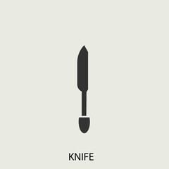 knife and folk vector icon illustration sign 