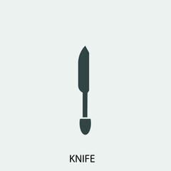 knife and folk vector icon illustration sign 