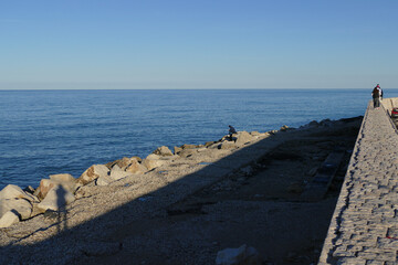 Muraglia sul mare Adriatico. Sud Europa
