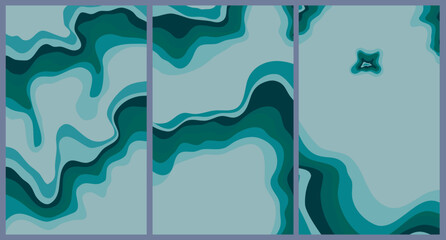like forming a pattern, abstract deep blue water flow 