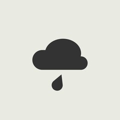 rain cloud vector icon illustration sign 