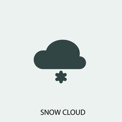 snowing vector icon illustration sign 