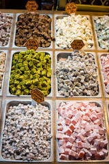 Turkish delight in The Grand Bazaar, Istanbul, Turkey, Eastern Europe