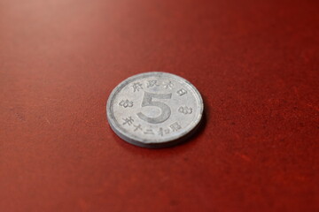 日本　古銭　5円　硬貨