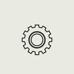 cog wheel vector icon illustration sign 