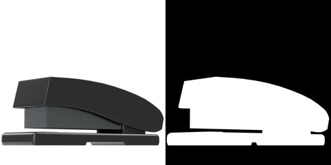 3D rendering illustration of a stapler