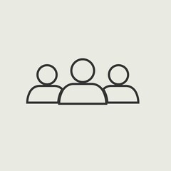 people vector icon illustration sign 