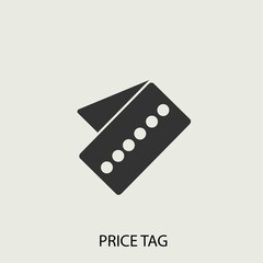 price tag  vector icon illustration sign 