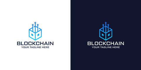 box technology logo design inspiration