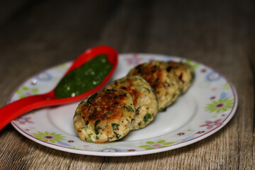 healthy indian cutlet served in plate