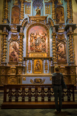 Fototapeta na wymiar Basilica Cathedral of Lima interior, Plaza de Armas (Plaza Mayor), Lima, Lima Province, Peru, South America