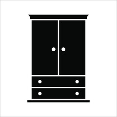cupboard icon. Elements of furniture icon. vector illustration for websites, web design, mobile app, info graphic on white background