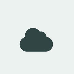 cloud vector icon  illustration sign