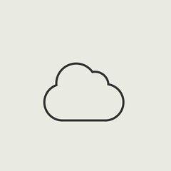 cloud vector icon  illustration sign