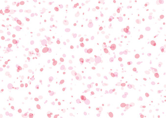 桜のようなランダムな水玉模様