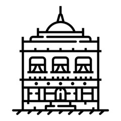 House Flat Icon Isolated On White Background