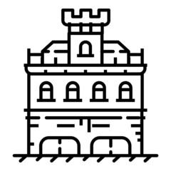 House Flat Icon Isolated On White Background