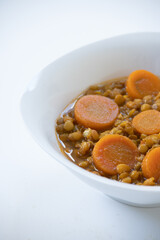 Vertical photograph of mediterranean food dish