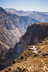 Mirador Cruz del Condor (Condor viewpoint) near Colca Canyon, Peru, South America