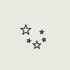 stars vector icon illustration sign 